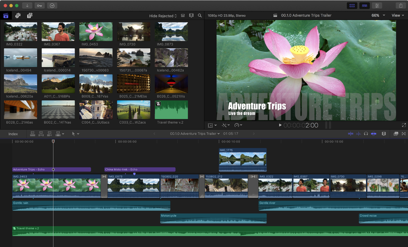 Final Cut Pro X 是苹果电脑上革命性的应用程序