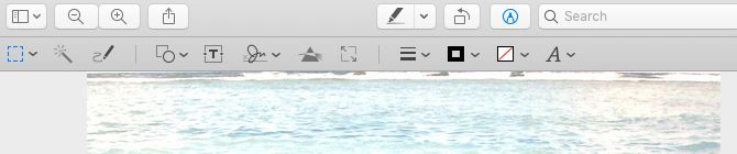 Mac预览中的标记工具栏